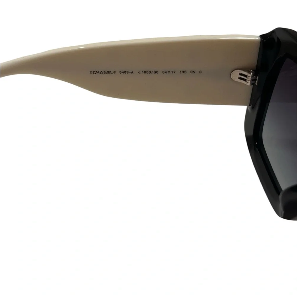 CHANEL Acetate Quikted CC Rectangle Sunglasses 5483A